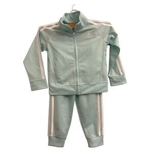 Adidas Toddler Unisex 2 Piece Essential Tricot Set 3T Track Suit